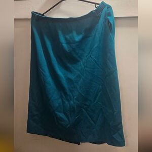 2/$10 Vintage teal knee length skirt